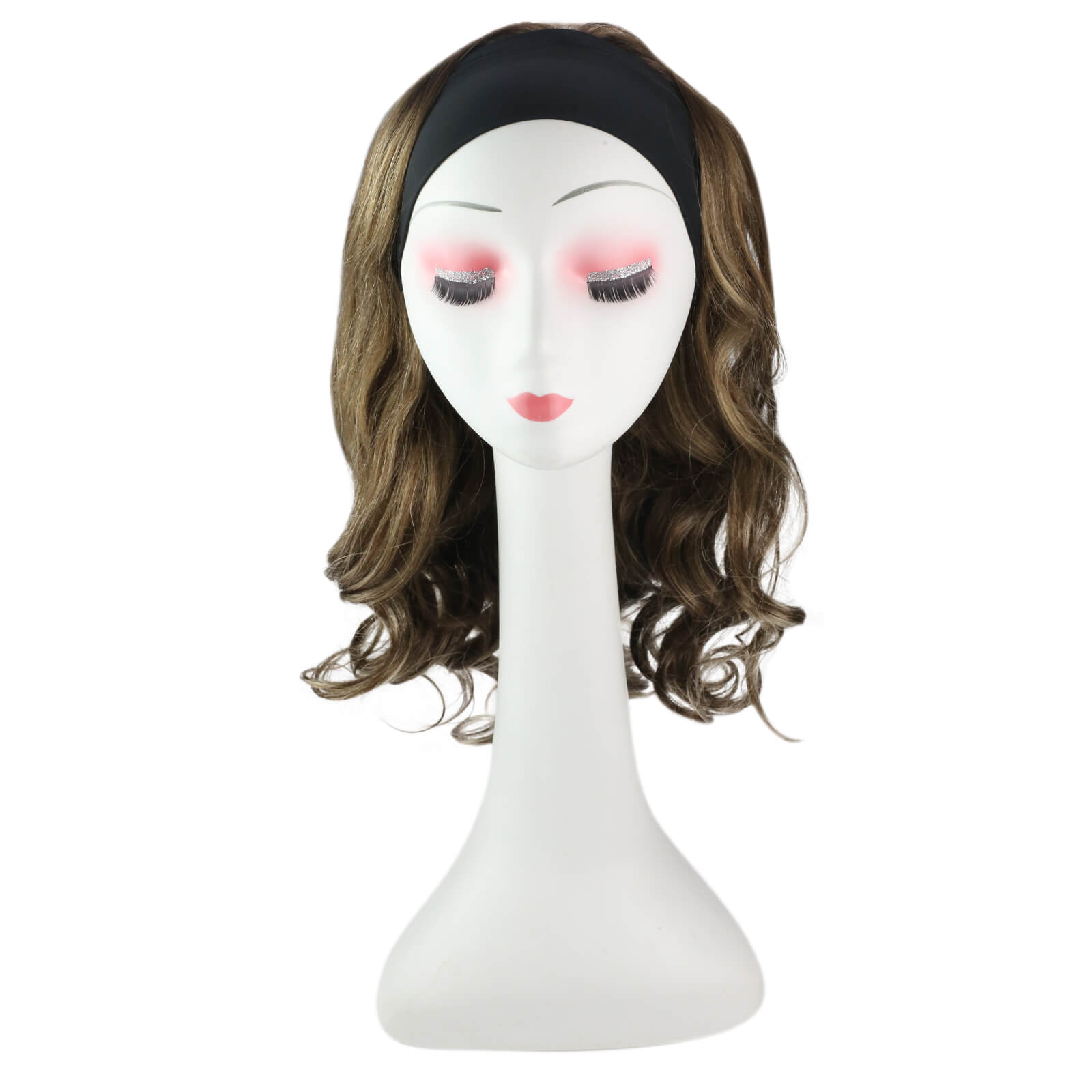 Fshine Kinky Curly Headband Wigs for Women #TF5/10