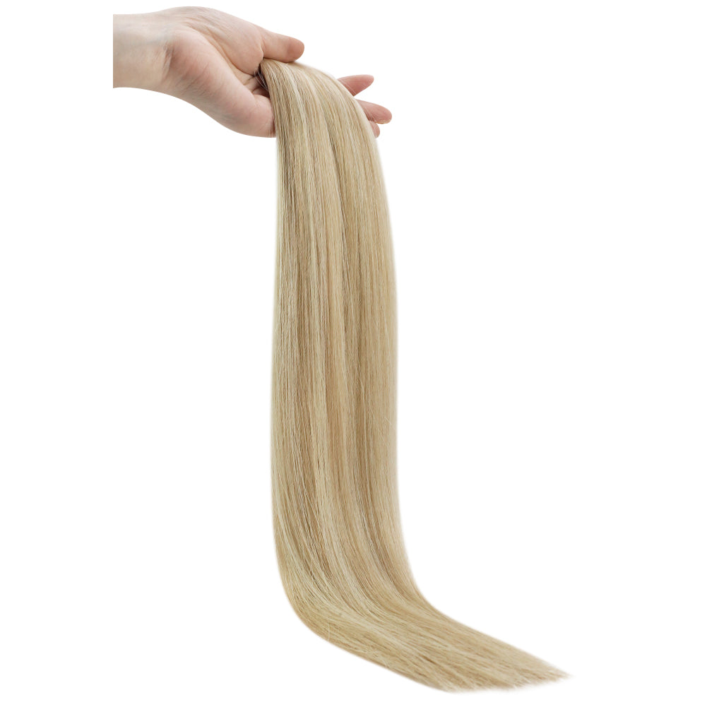 I Tip Hair Extensions Remy Pastel Highlight Blonde Hair Extensions (#16P24)