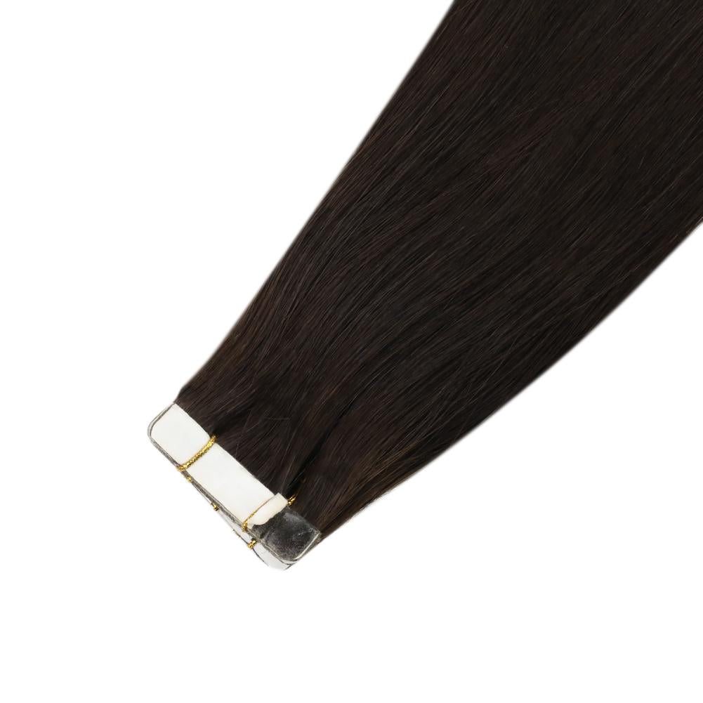 Fshine Seamless Injection Tape in Hair Extensions 100% Virgin Hair Brown Color(#2)