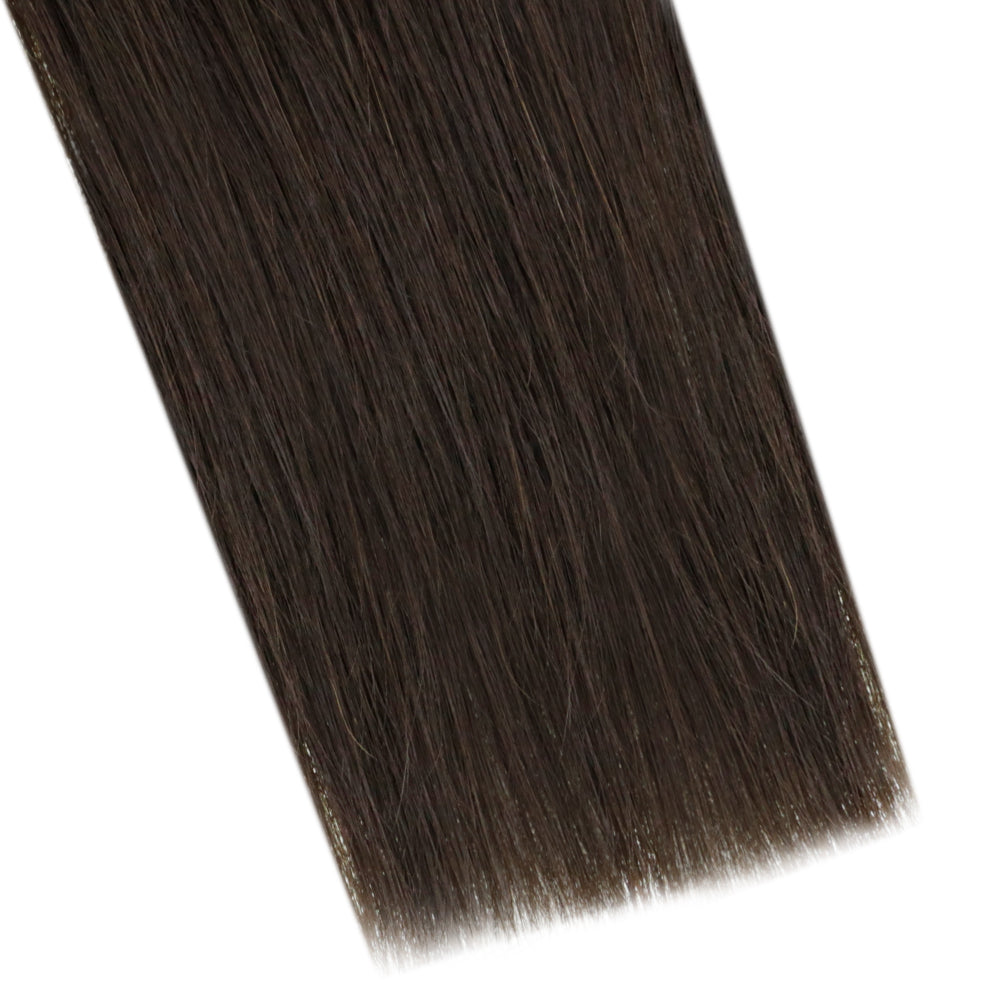 I Tip Real Human Hair Extensions Darkest Brown (#2)