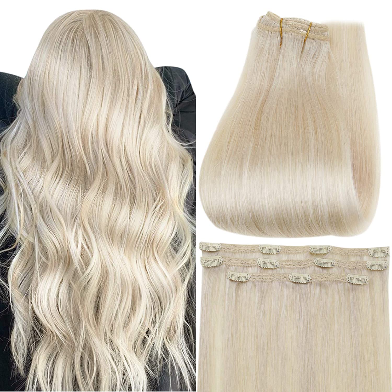 FShine Lace Clip In Hair Extensions Clip in Hair Extensions #60