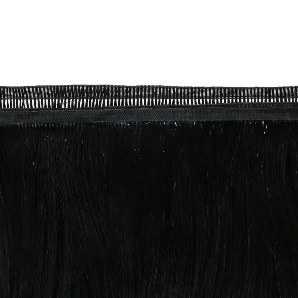 Fshine Virgin Flat Silk Weft Invisible 100% Human Hair Weft Bundles #1