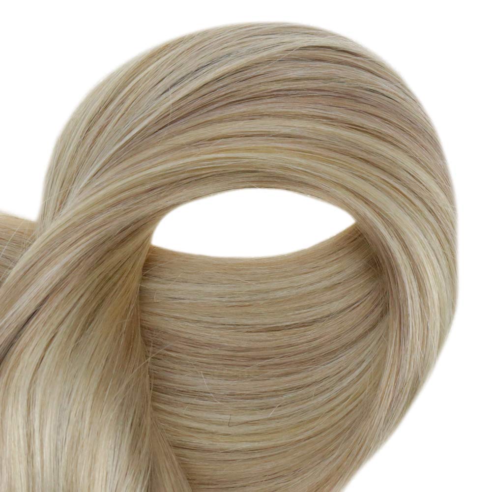 Fshine Halo Hair Extensions 100% Human Hair Invisible Wire Highlights #18/613