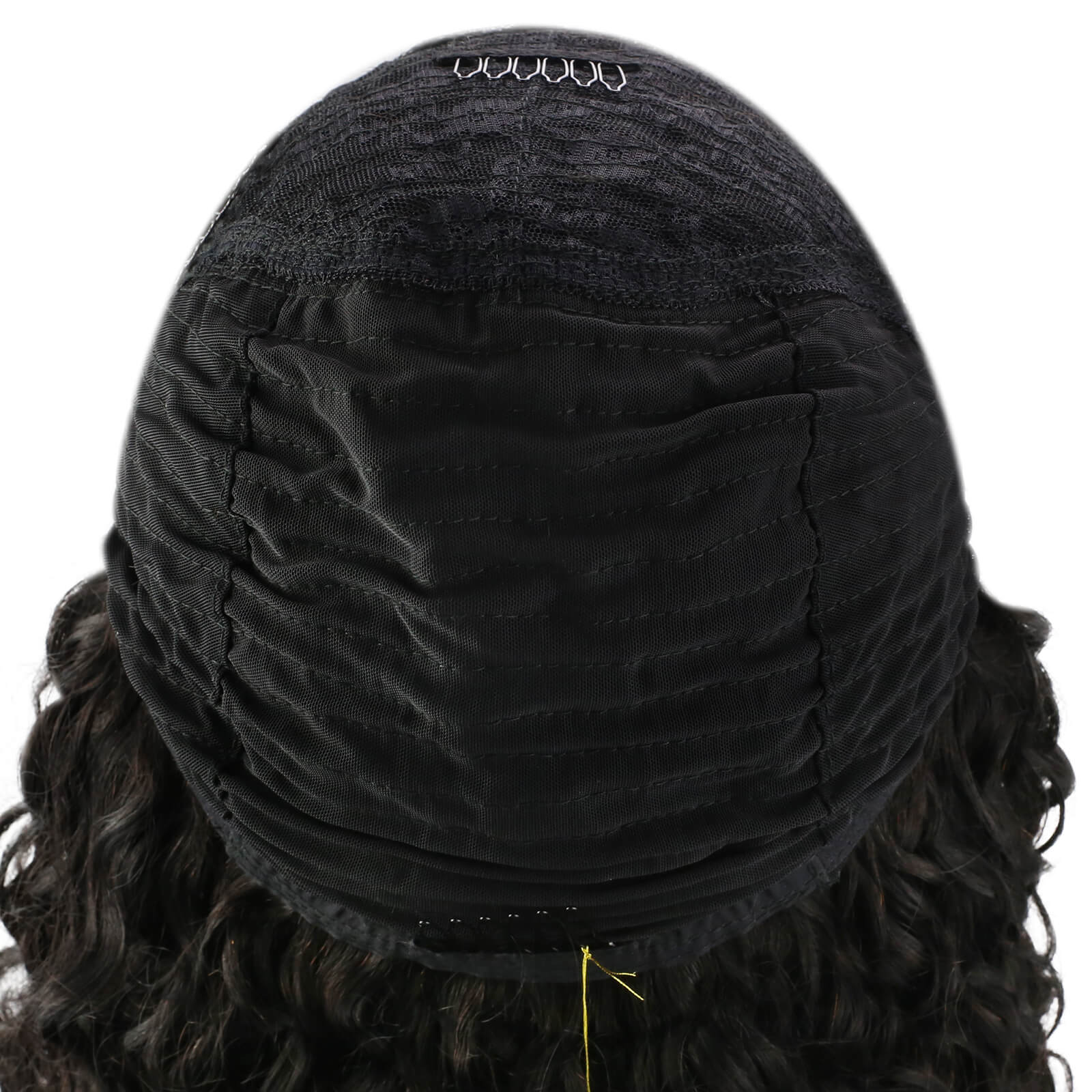 [Clearance!]Fshine Kinky Curly Headband Wigs for Women #1B
