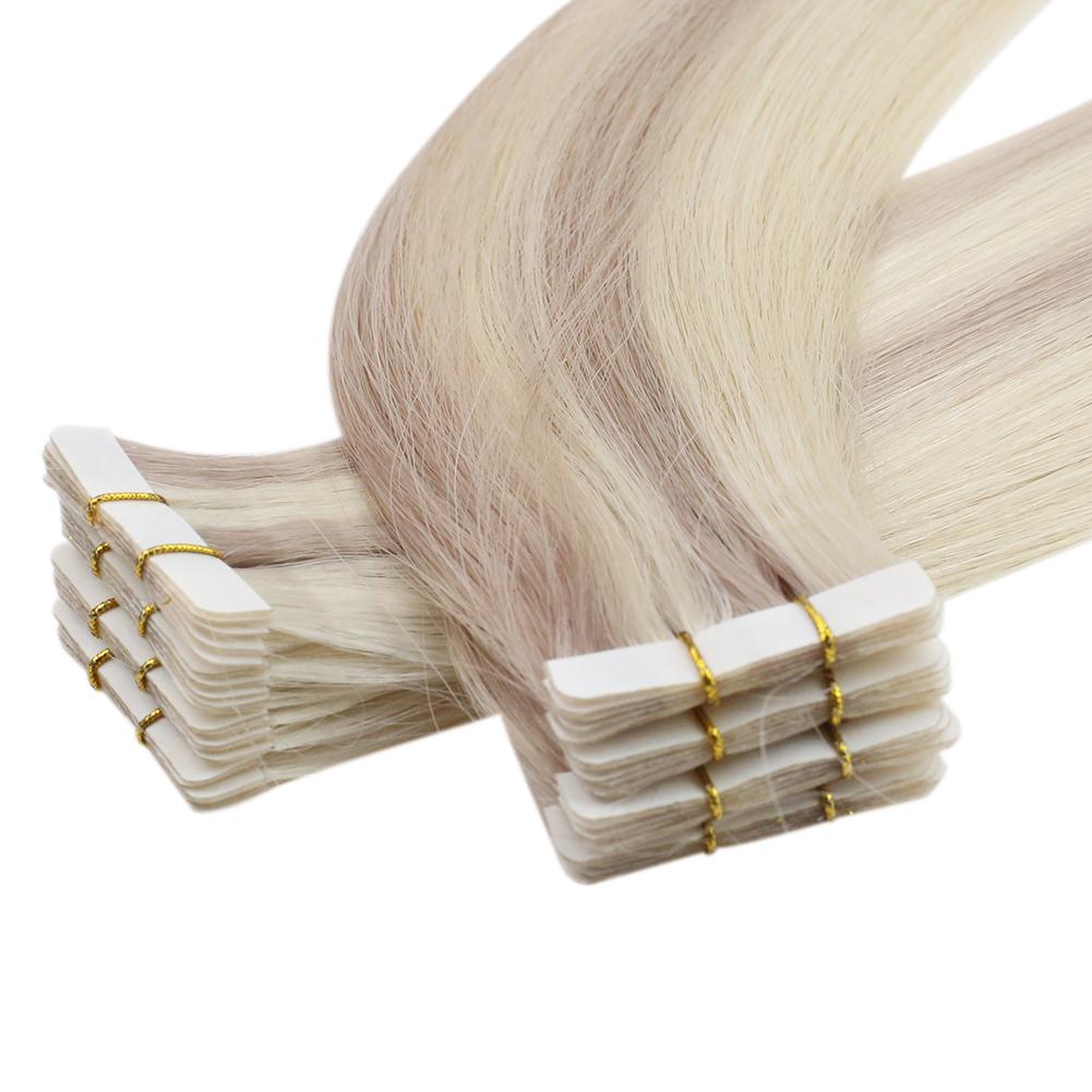 Fshine Seamless Injection Tape in Hair Extensions 100% Brazilian Virgin Hair 100g (#18P613)