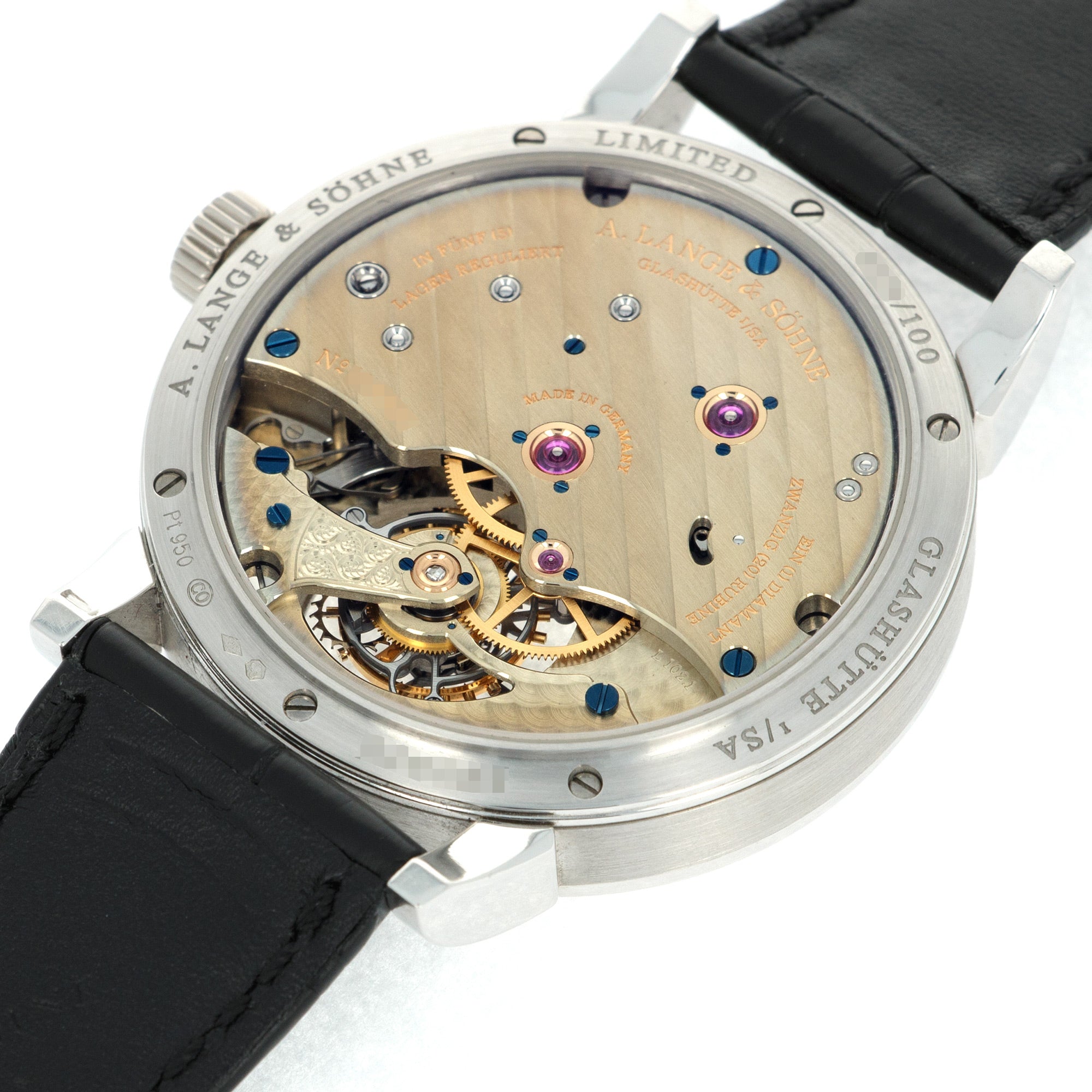 A. Lange & Sohne Platinum 1815 Tourbillon Watch Ref. 730.025