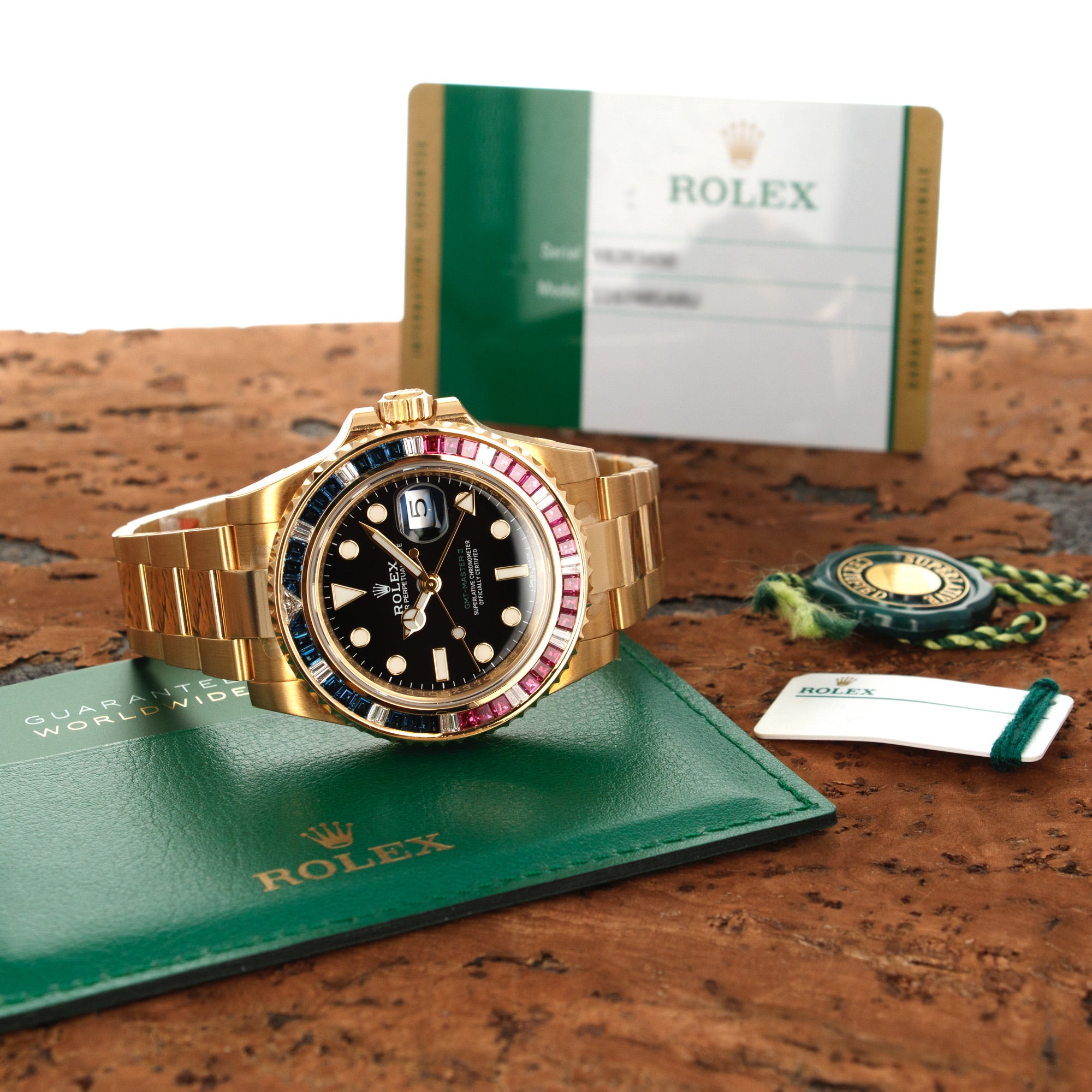 Rolex Yellow Gold GMT-Master SARU Watch Ref. 116748 with Stickers