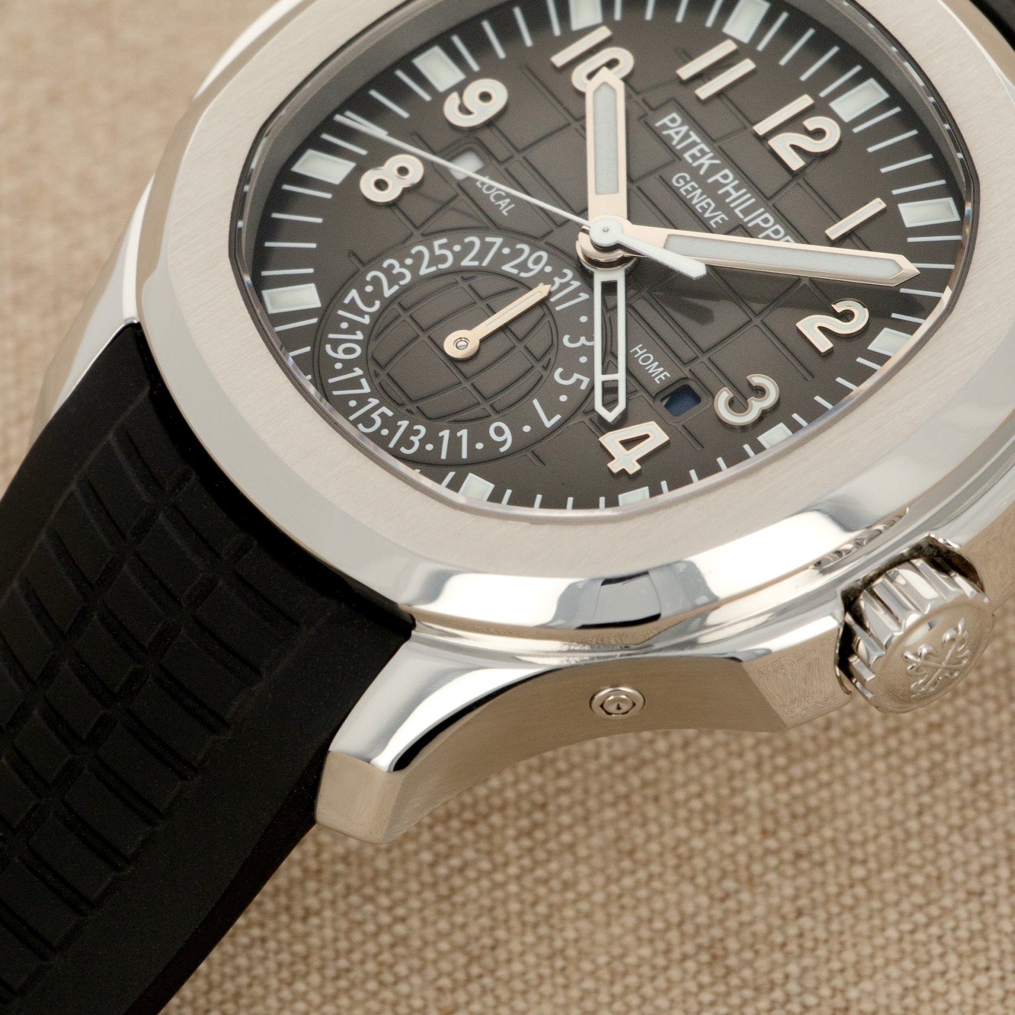 Patek Philippe Steel Dual Time Aquanaut Ref. 5164