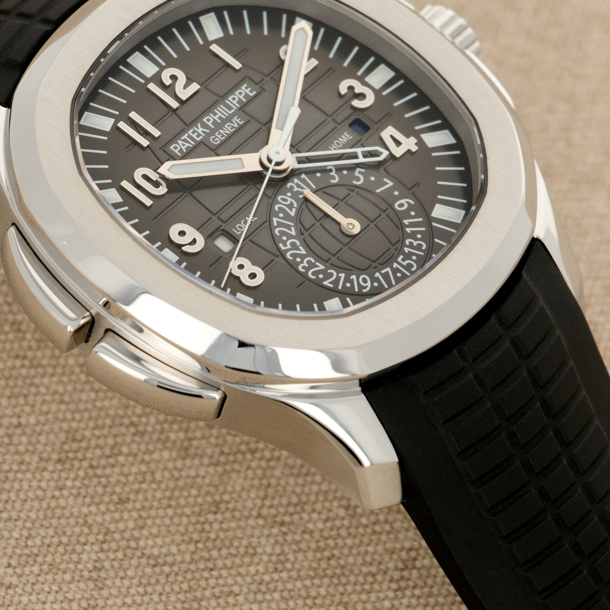 Patek Philippe Steel Dual Time Aquanaut Ref. 5164