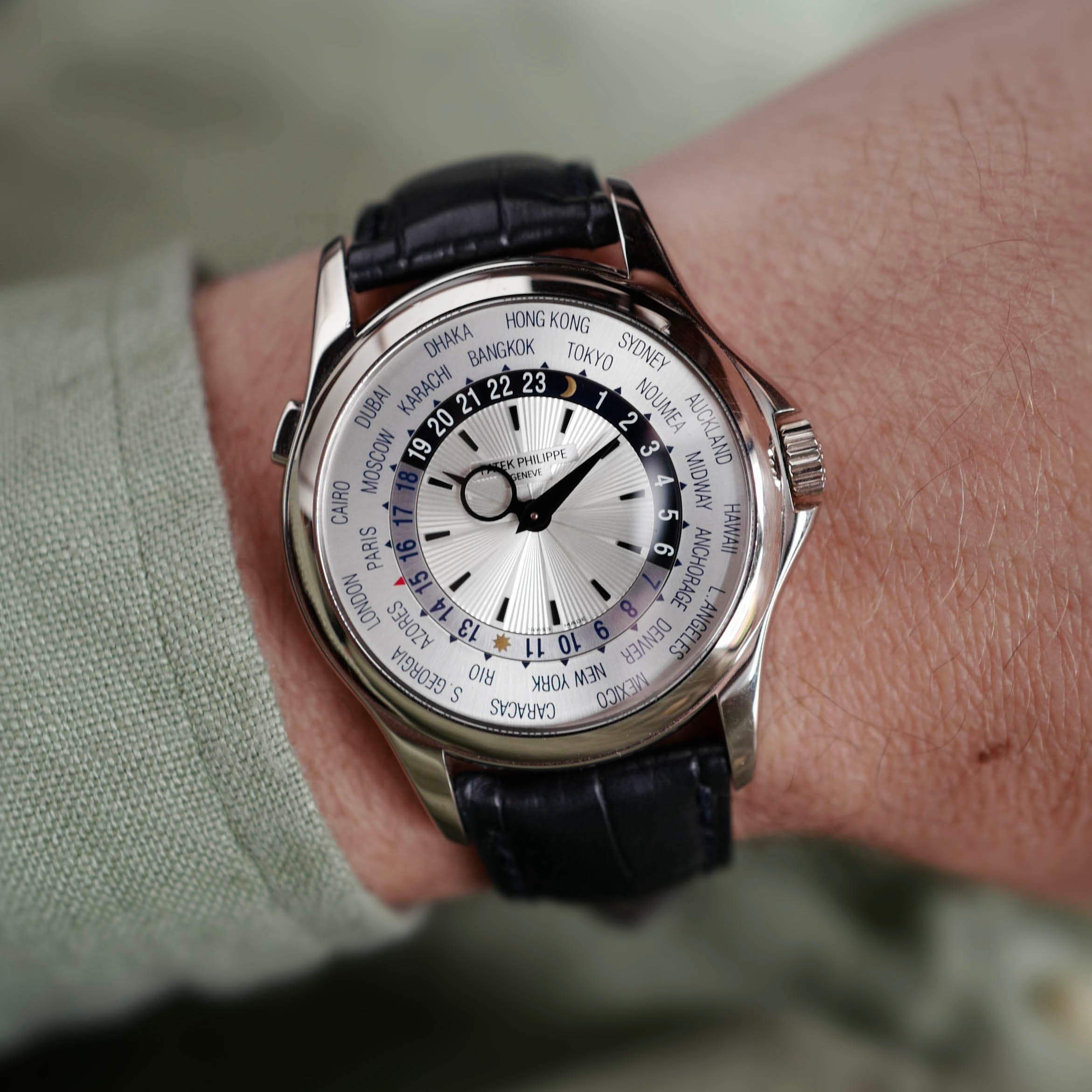 Patek Philippe White Gold World Time Watch Ref. 5130