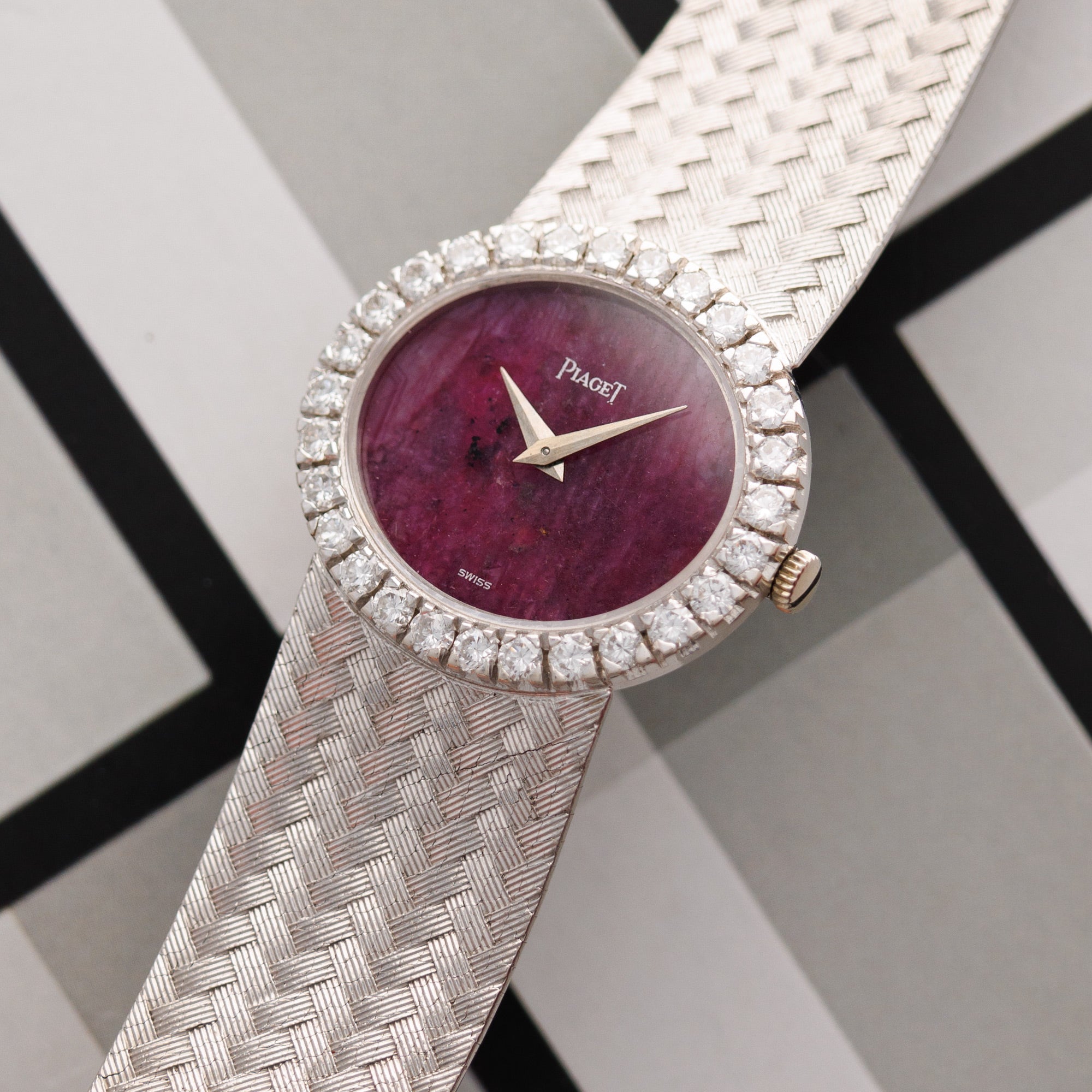 Piaget White Gold Rubelite Diamond Watch Ref. 9804