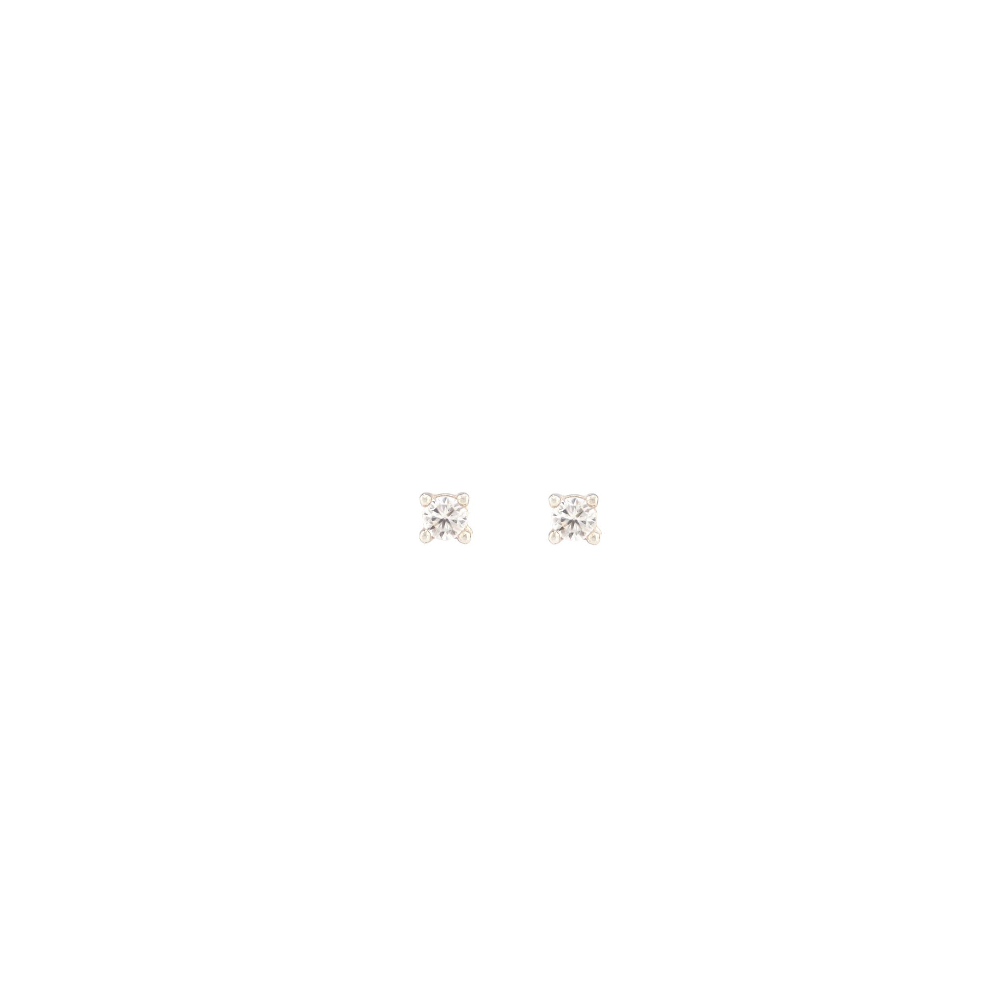 Classic Crystal Prong Set Stud Earrings