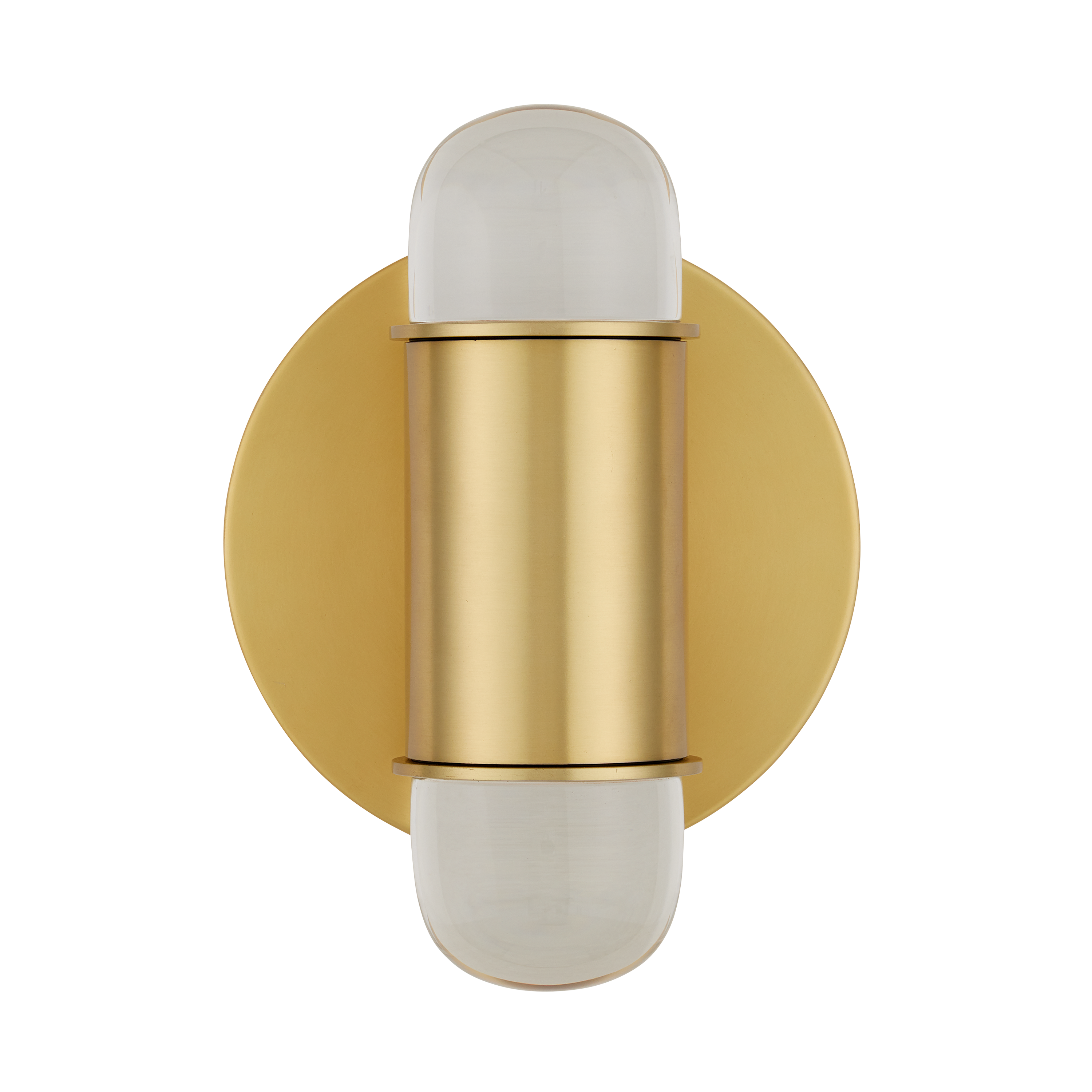 Currey & Company Capsule Brass Led 2 Light Wall Sconce