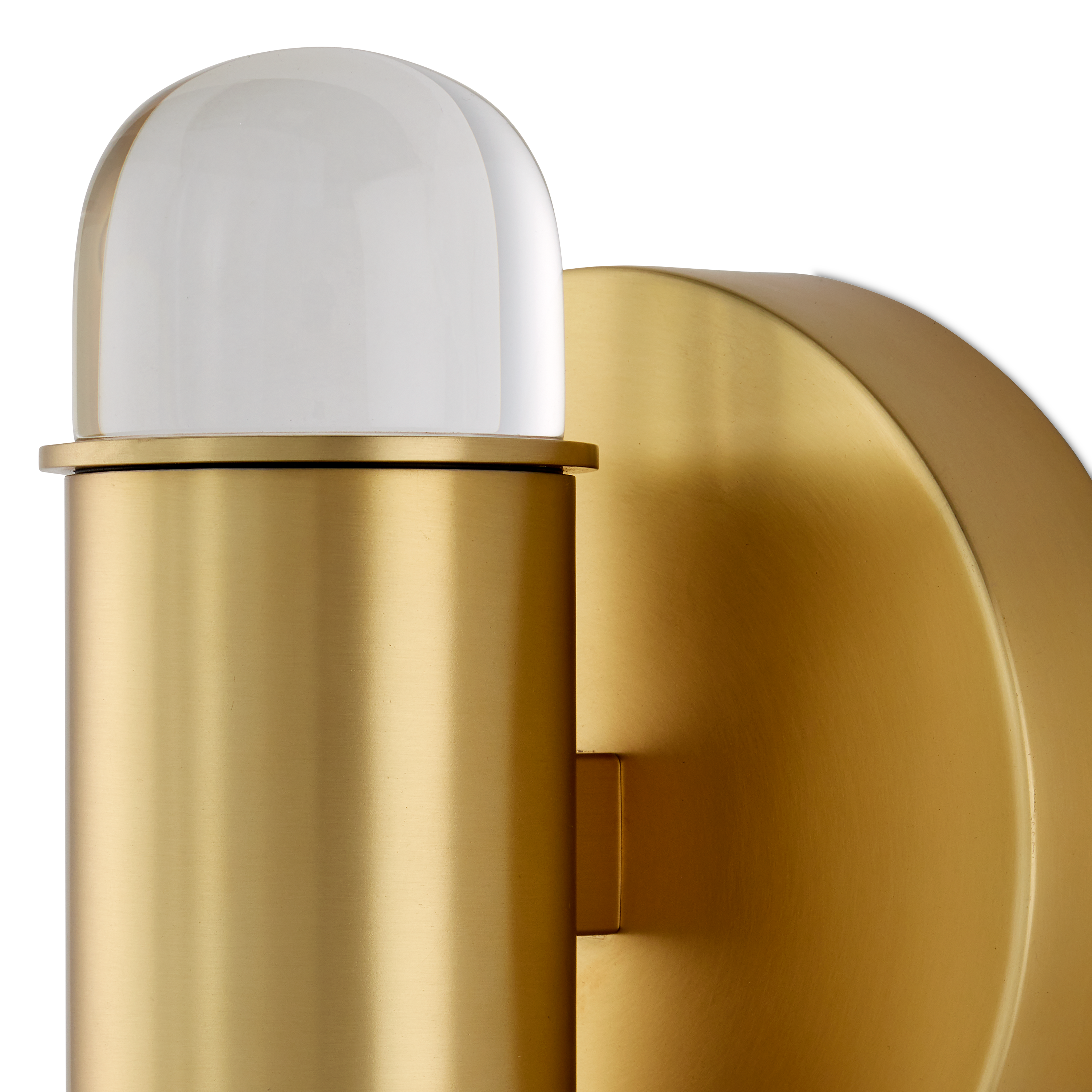 Currey & Company Capsule Brass Led 2 Light Wall Sconce