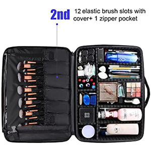 relavel Black Extra Large Makeup Case Package 1