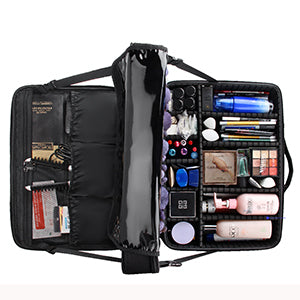 Buy Wholesale China Relavel Makeup Bag Travel Makeup Train Case 13.8 Inches Large  Cosmetic Case Professional Portable & Makeup Bag at USD 6.5