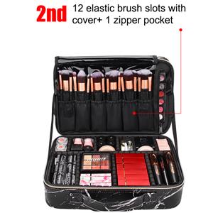 Large Makeup Bag Professional Portable Cosmetic Case Storage Handle  Organizer