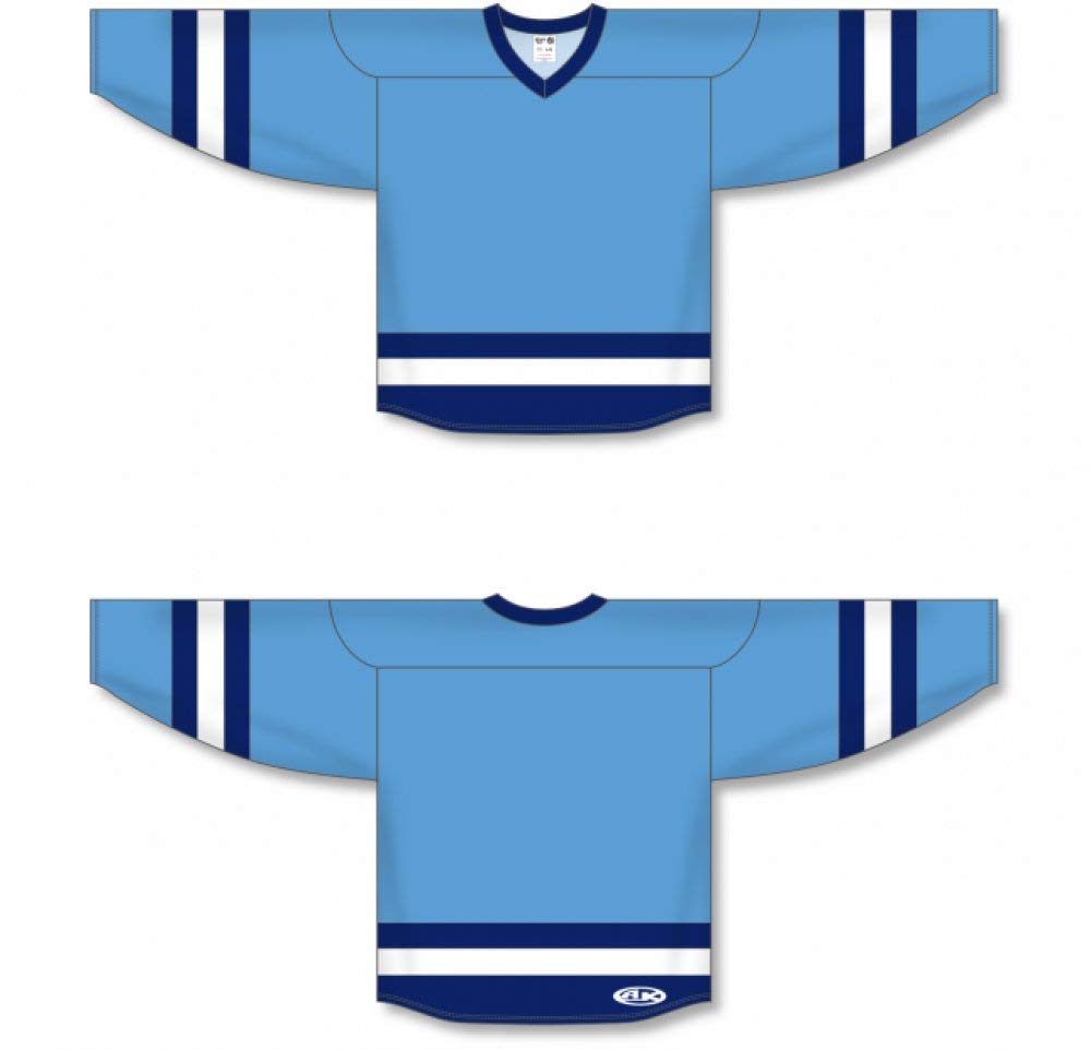 Custom Customization Depot Sky, Navy, White League Canada / USA Made  Hockey Jerseys