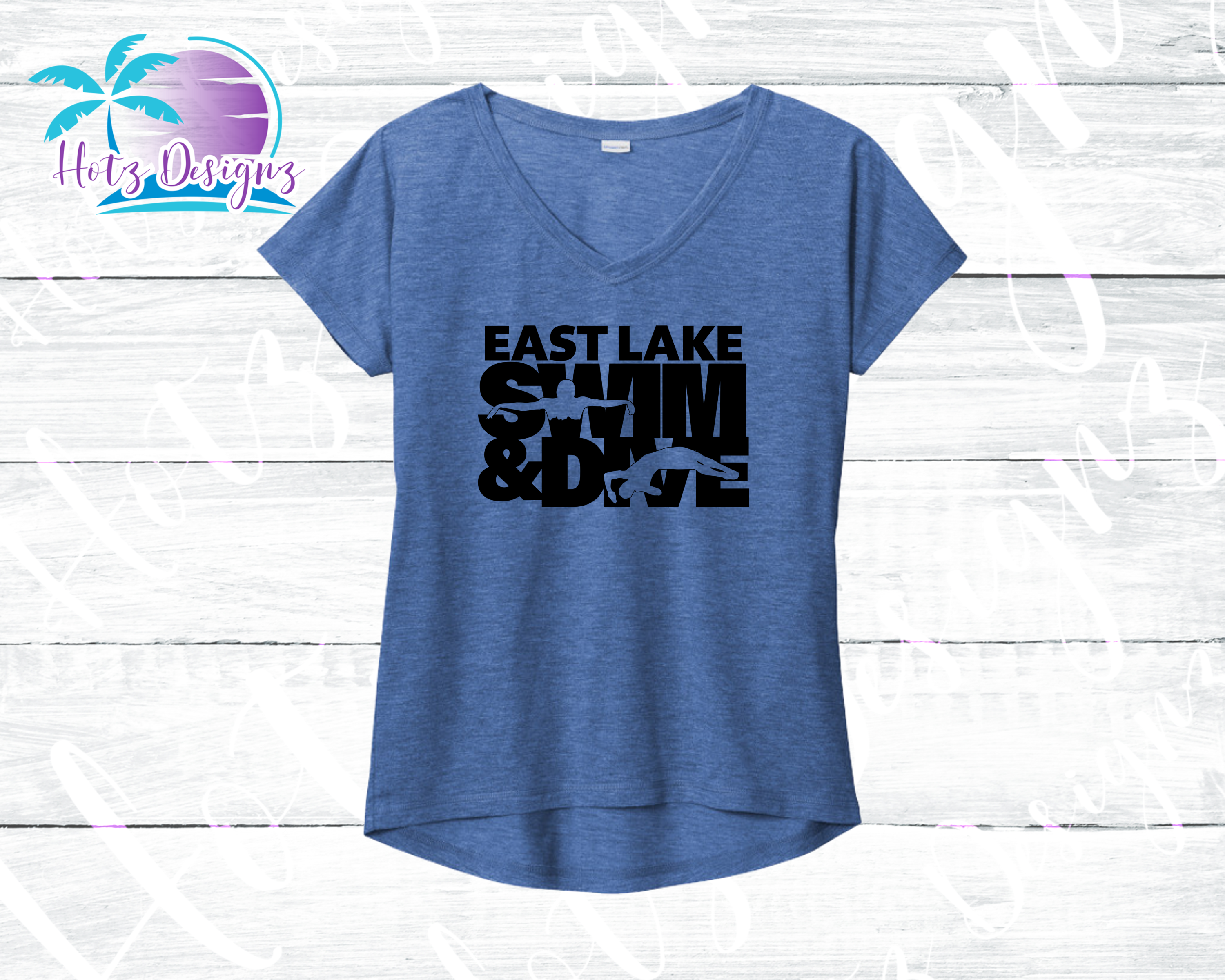 ELHS Swim and Dive Ladies V Neck