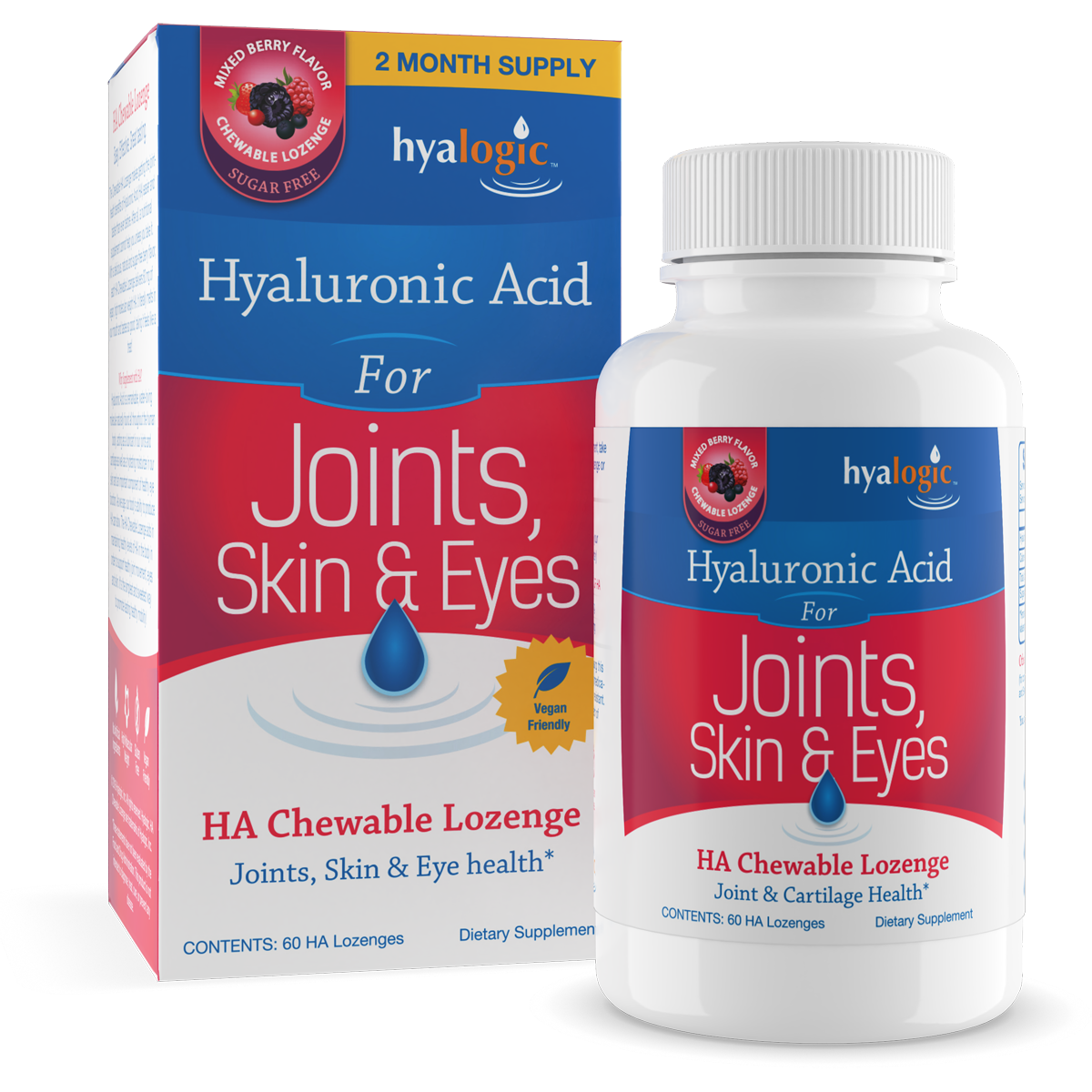 HA Chewable 60 lozenges by Hyalogic