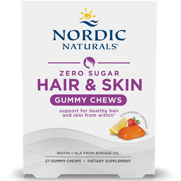 Zero Sugar Hair & Skin Gummy Chews 27 ct by Nordic Naturals