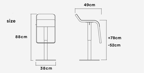 Felipe Swivel Adjustable Bar Stool