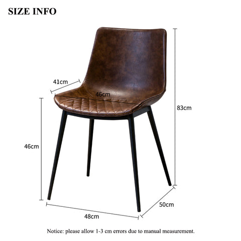 Maryna Leather Dining Chair (set of 2)