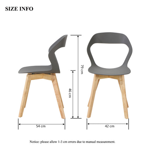 Abramo Armless Cozy Dining Chair (set of 2)