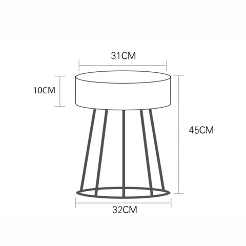 Archstone Versatile Round Nightstand