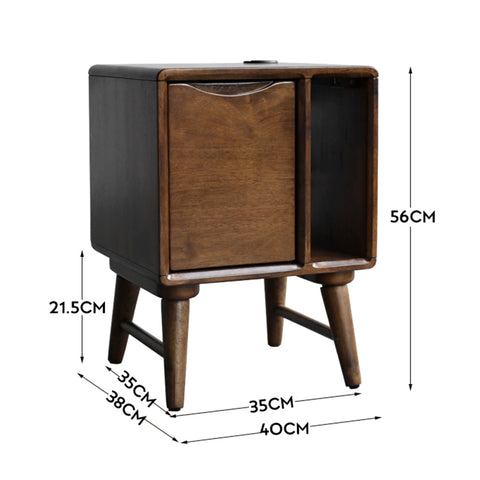 Lazlo Solid Wood Night Stand