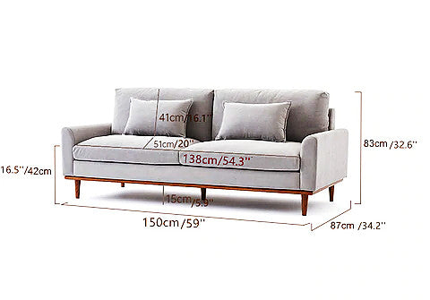 Hana Square Arm Sofa