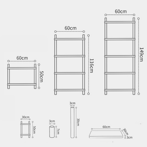 Maudene Solid Wood Bookcase