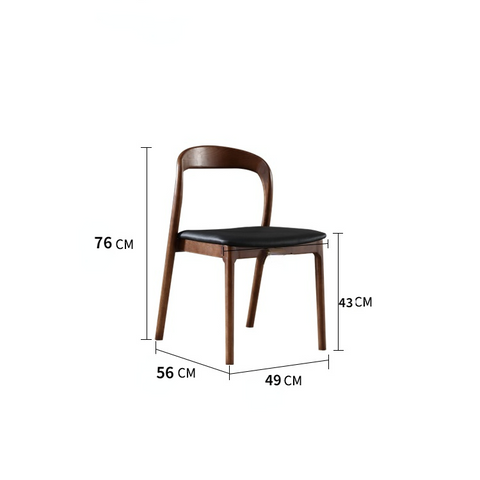 Emil Solid Wood Pedestal Dining Chair (Set of 2)