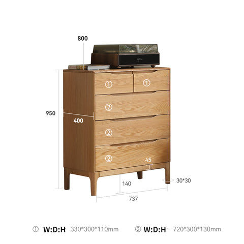Andrezj 5 Drawer Chest