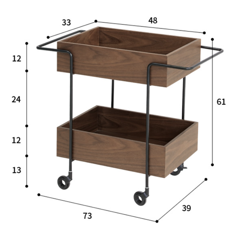 Imogen Wood Kitchen Trolley