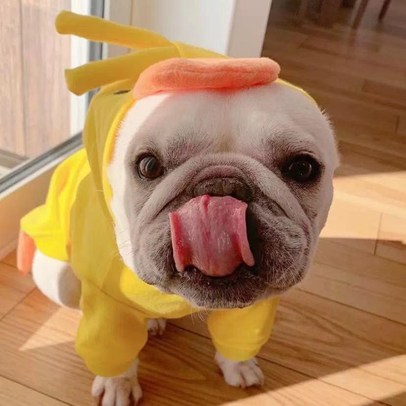 French Bulldog Cartoon Yellow Duck Costume