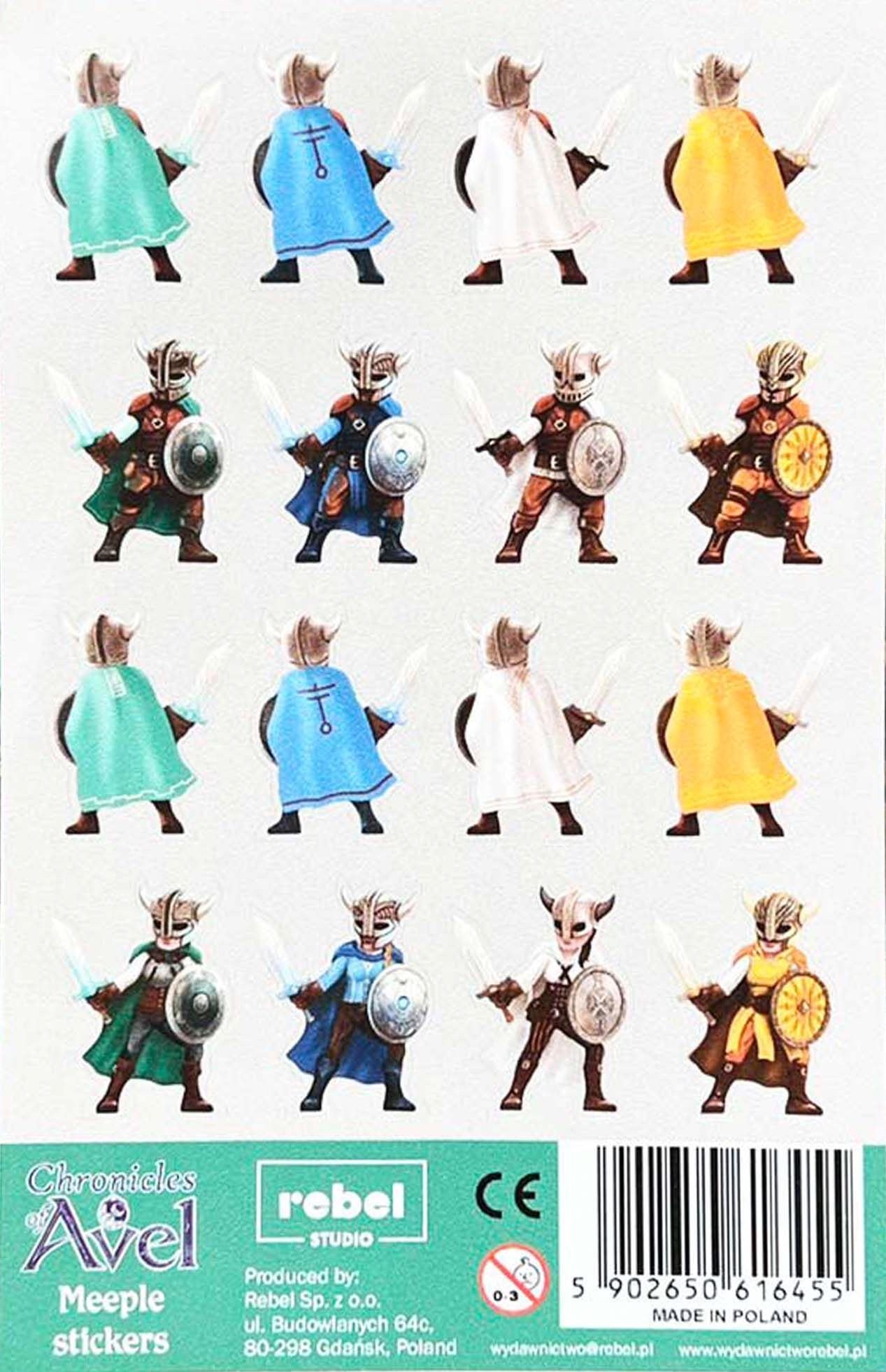 Chronicles of Avel - Meeple Stickers