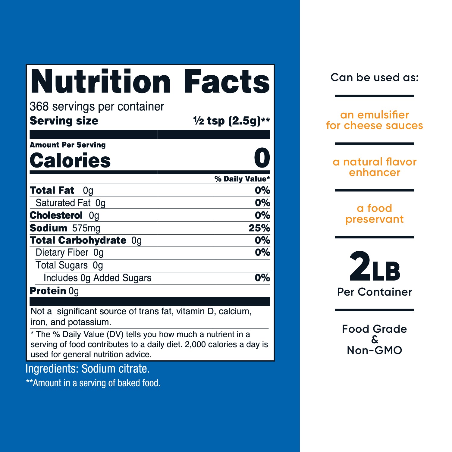 Nutricost Sodium Citrate Powder