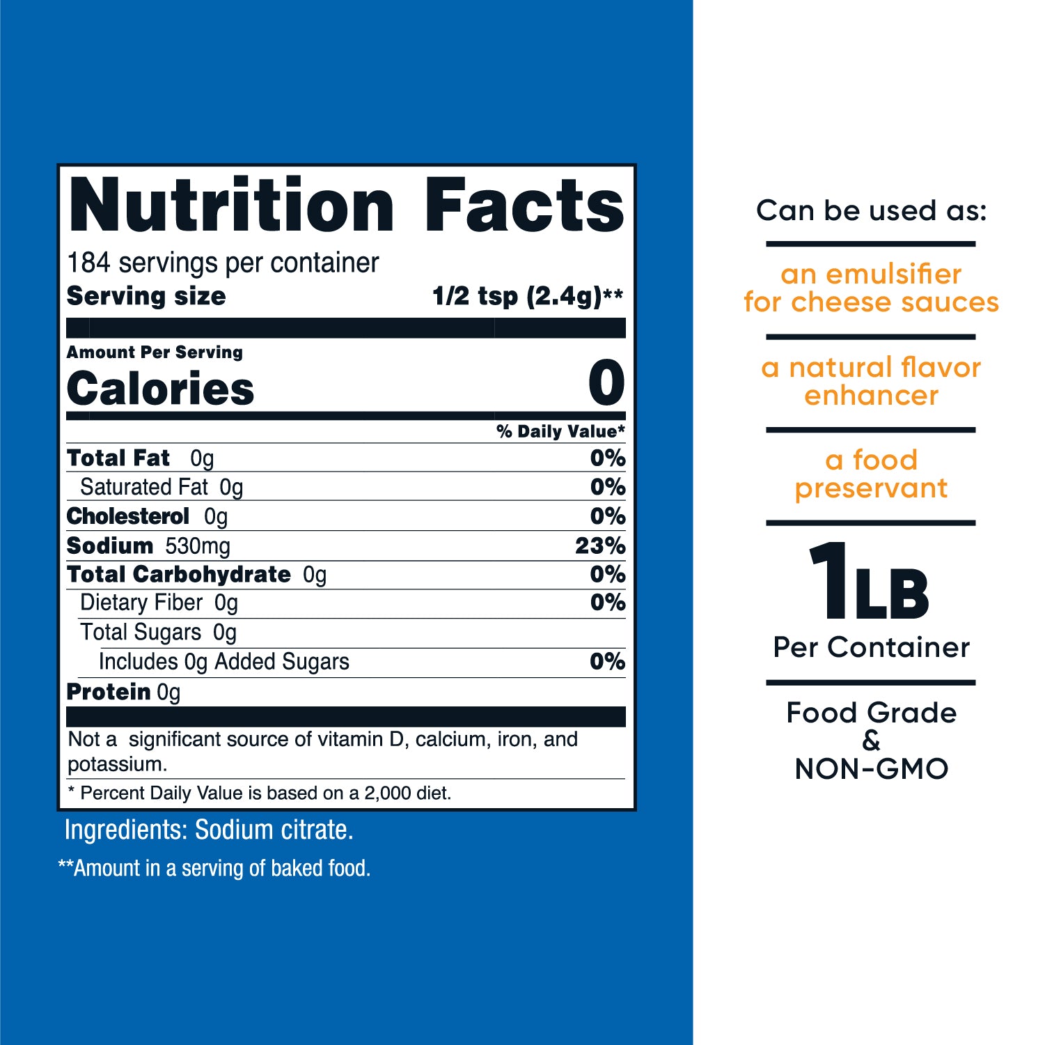 Nutricost Sodium Citrate Powder