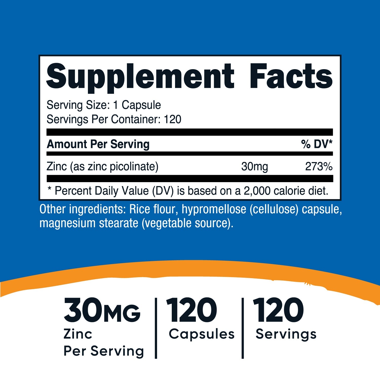 Nutricost Zinc Picolinate (30mg)