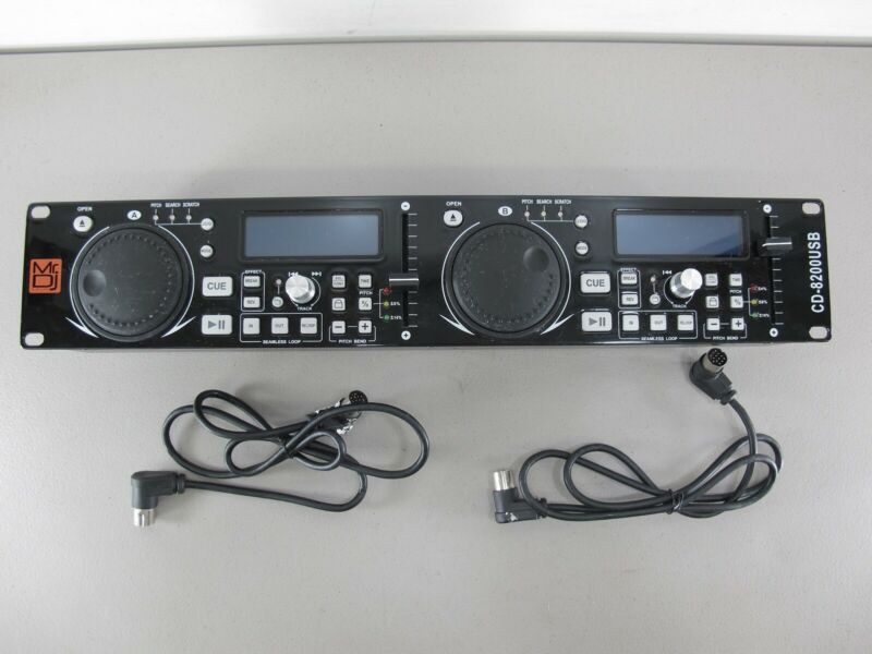 MR DJ CD8200 USB MP3/USB/SD Card Compatible Professional Dual CD Controller