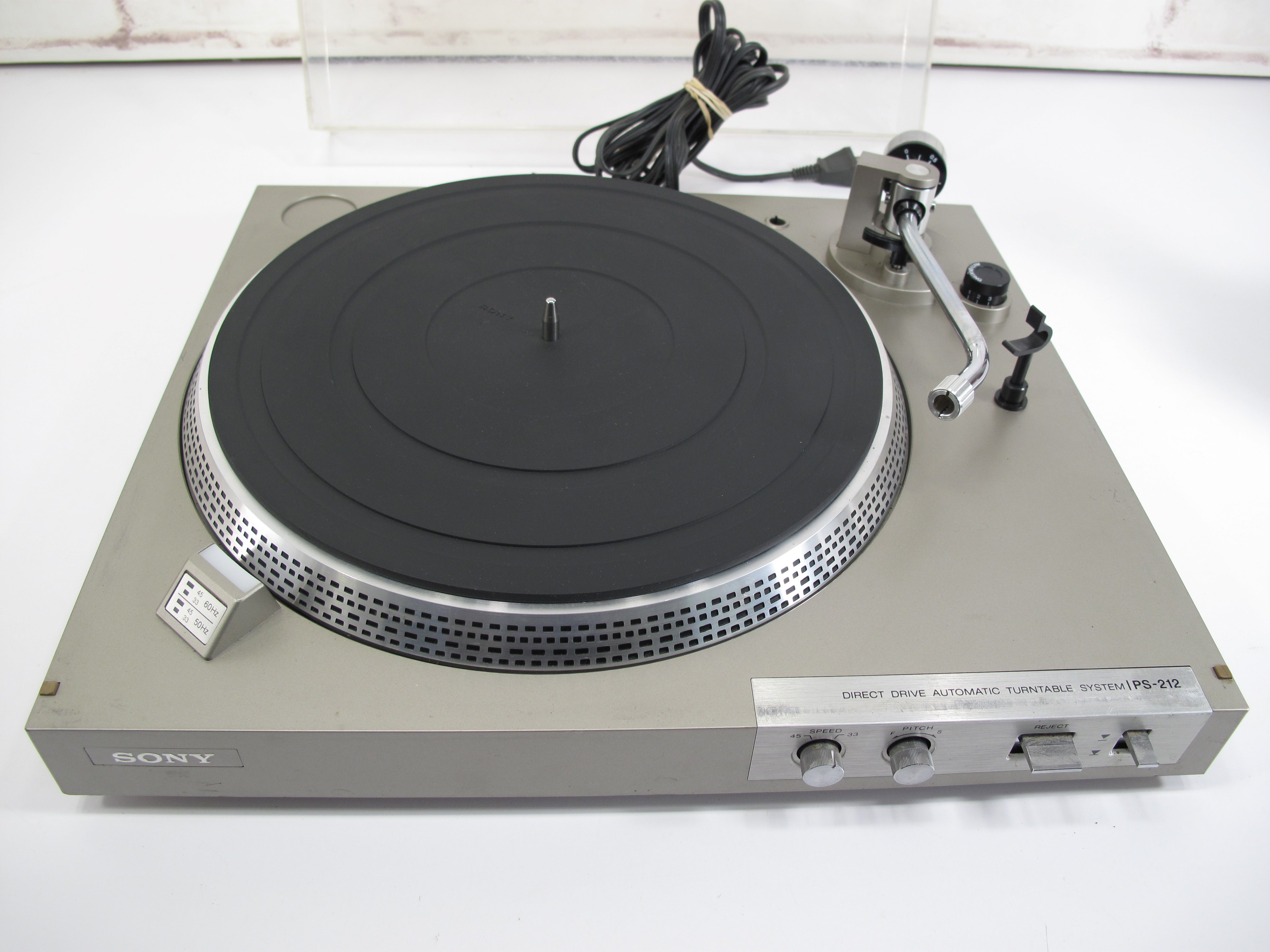 Sony PS-212 Direct Drive Semi Automatic Turntable Record Player