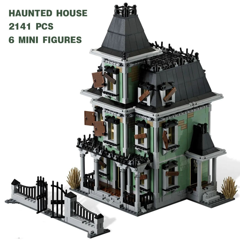 Monster Fighter The Haunted House Model Kid DIY Toys Building