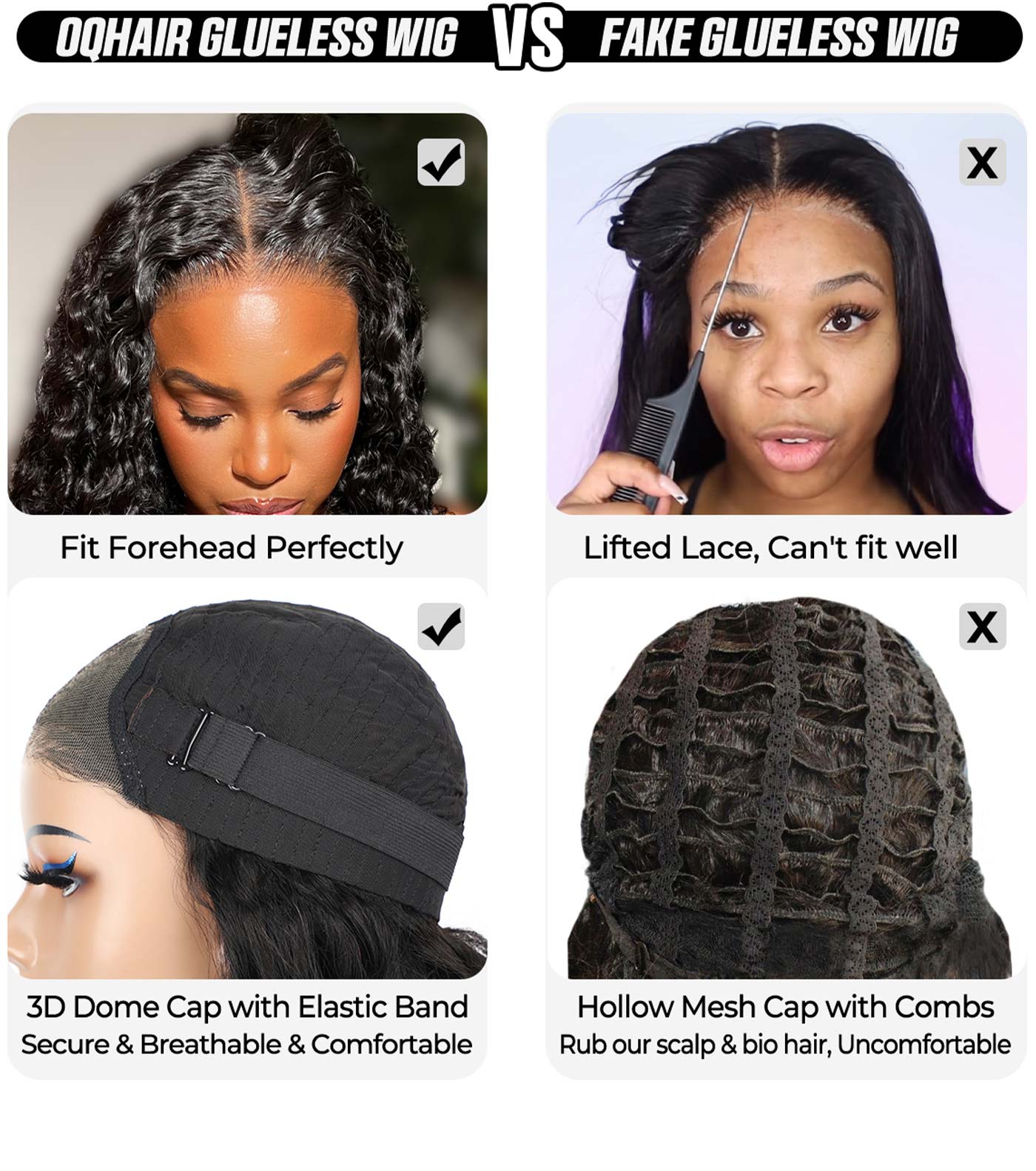 BOGO Long 26inches-32inches Straight/Wavy/Curly Wear Go Wig Various Styles Pre-cut 6x4 HD Lace Wig