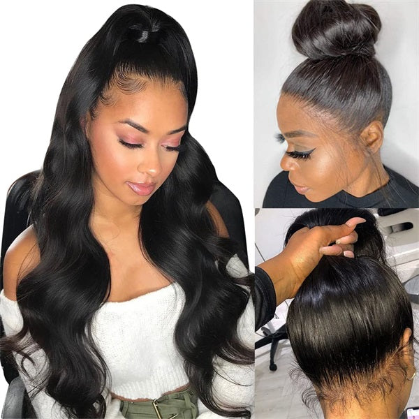 360 frontal wig ponytail