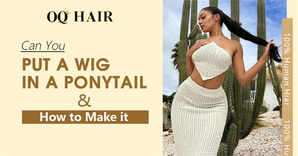 how to make a ponytail with a wig