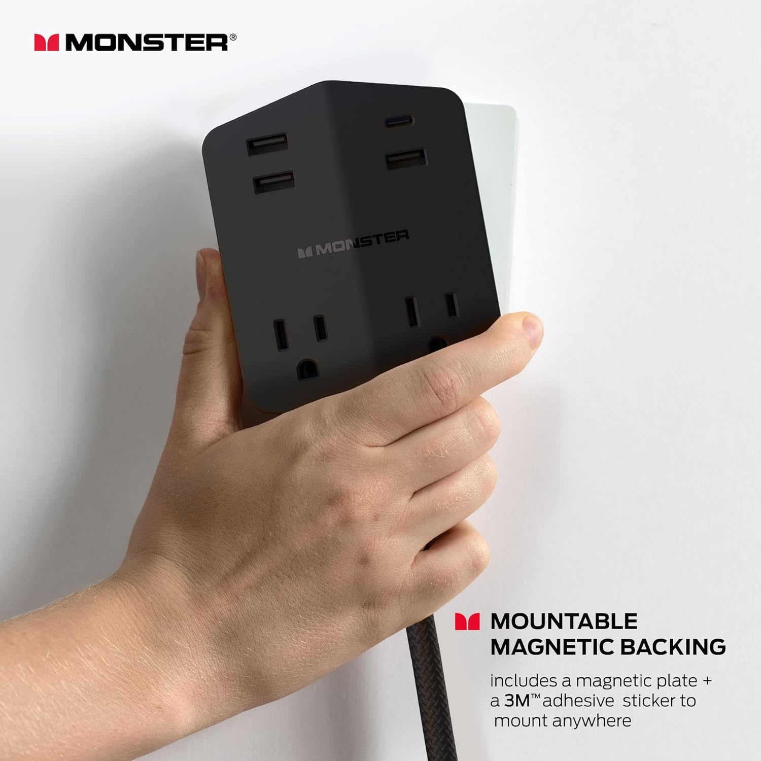 Monster Power Shield Wall Outlet Extender (NEW)