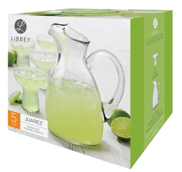 Libbey Juarez Margarita Set, Set of 5 (NEW)