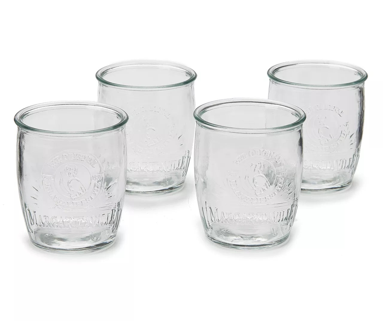 Margaritaville Island Double Old Fashioned Glass Set, Set of 4 (NEW)
