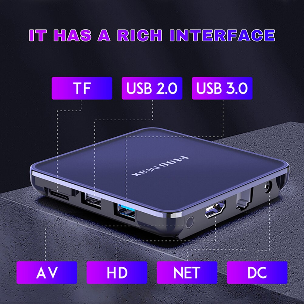 NEW H96 Max V12 Android 12  RK3318 Quad-Core 64bit Cortex-A53 Smart TV Box Media Player